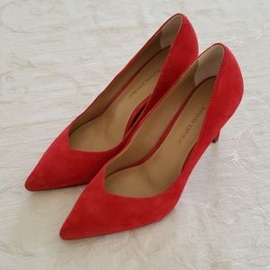 Banana Republic red suede heels